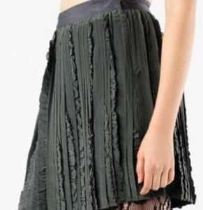 Dark gray Rebecca Taylor skirt with ruffles